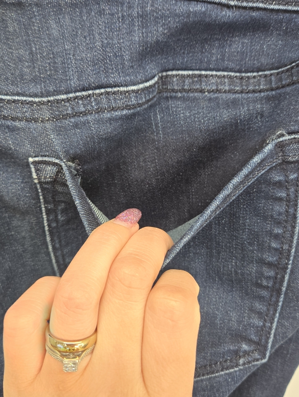 Banana Republic Skinny Jeans Womens 27P Blue Dark‎ Wash Denim Low Rise Zip Fly - Picture 4 of 14